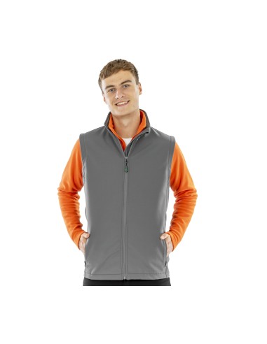 RES-R902M-Mens Recycled 2-Layer Printable Softshell Bodywarmer